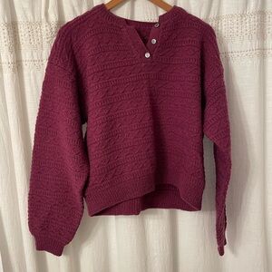 Berry Wool Sweater